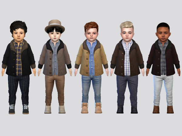 Sims 4 — Ezra Jacket Toddler by McLayneSims — TSR EXCLUSIVE