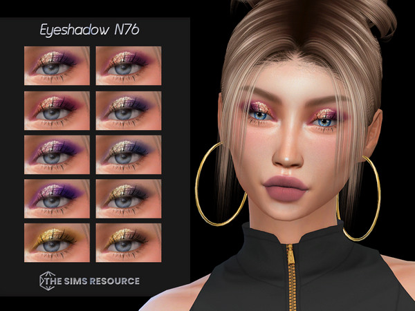Sims 4 — Eyeshadow N76 by qLayla — Previews were made using HQ Mod