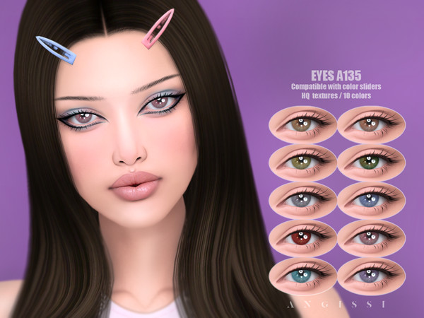 Sims 4 — EYES A135 by ANGISSI — PREVIEWS MADE USING HQ MOD Facepaint category