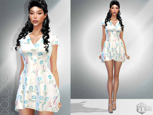 Sims 4 — Cotton Mini Dress DO991 by DOLilac — Custom thumbnail