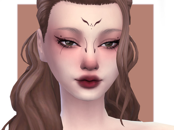 Sims 4 — Silk Moth Facepaint by Sagittariah — base game compatible