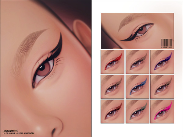 Sims 4 — Eyeliner | N175 by cosimetic — - Female
