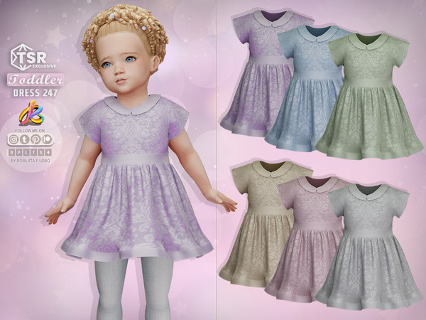 Sims 4 — Toddler Dress 247 by RobertaPLobo — ::Toddler Dress 247 - TS4