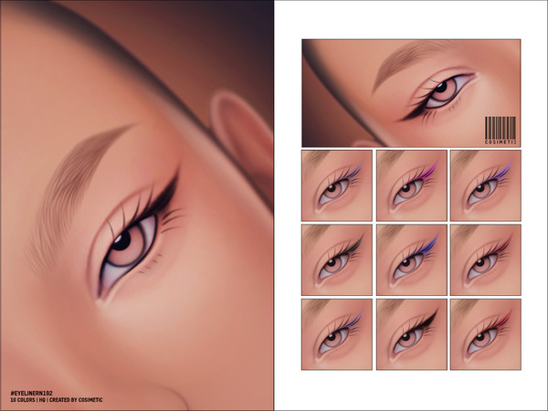 Sims 4 — Eyeliner N192 by cosimetic — - Female
