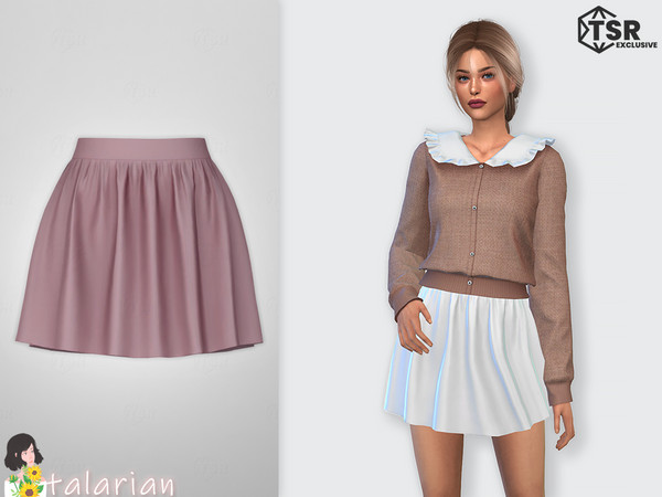 Sims 4 — Sutton Skirt by talarian — Silk skirt Available in 28 colors