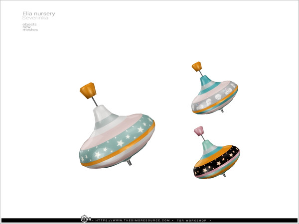 Sims 4 — Elia nursery - spinning top by Severinka_ — A set of furniture and decor for designing a nursery. 8 items.