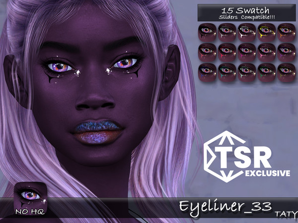 Sims 4 — Eyeliner_33 by tatygagg — - Female, Male