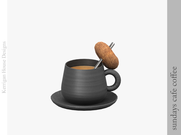 Sims 4 — Sundays Coffee with Donut by kerriganhouse — A modern coffee bar with cafe themed decor.