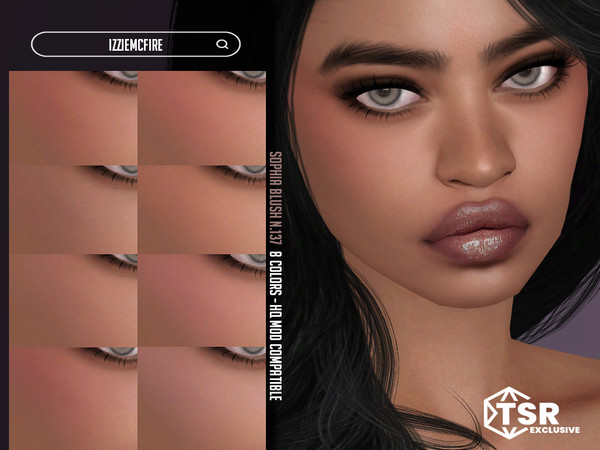 Sims 4 — Sophia Blush N.137 by IzzieMcFire — Sophia Blush N.137 contains 8 colors in hq texture.