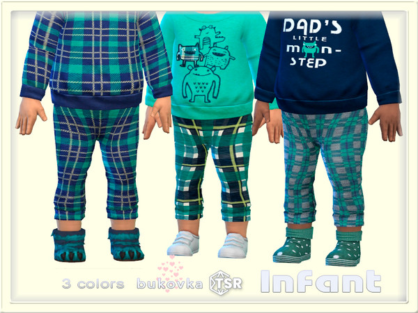 Sims 4 — Pants Monster by bukovka — Infant pants for boys are installed independently. Suitable for the base game. 3