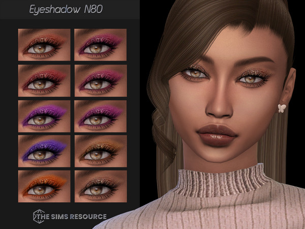 Sims 4 — Eyeshadow N80 by qLayla — Previews were made using HQ Mod