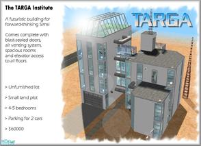 Sims 2 — The Targa Institute by Cyclonesue — A modern any-environment building for the forward-thinking Sim! Spacious