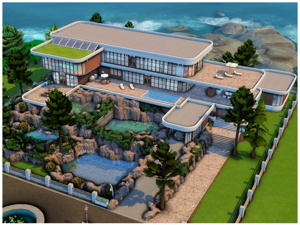 Sims 4 — MM Modern House 8 by Merin_Martini — My Sims 4 lots some are inspired by real houses, bulidings, paintings, RPG