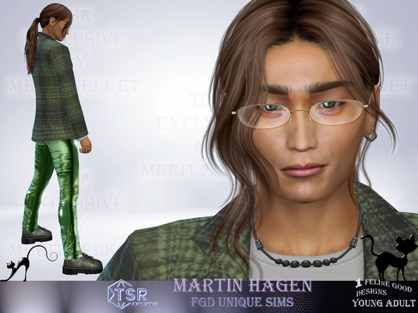Sims 4 — Martin Hagen by Merit_Selket — male, young Adult Sim, created with TSR CC only get some diversity into your Sims