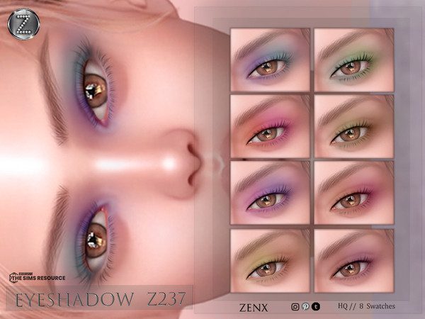 Sims 4 — ZENX EYESHADOW Z237+HQ by ZENX — Base Game