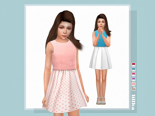 Sims 4 — Odile Dress by lillka — 6 swatches