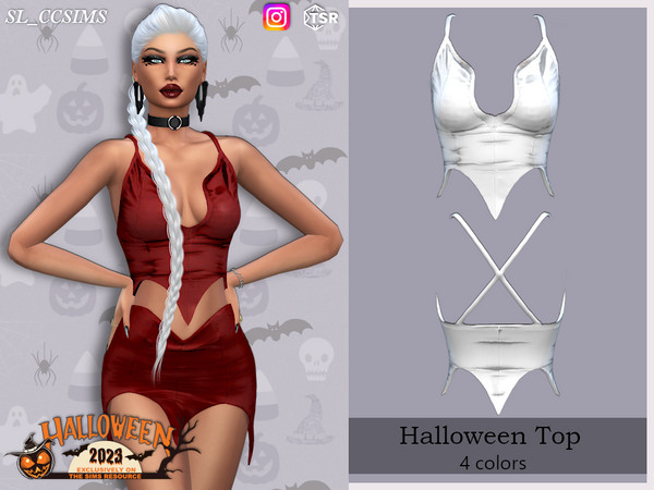 Sims 4 — Halloween_SL_Top by SL_CCSIMS — -New mesh-