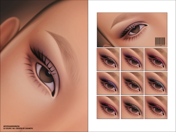 Sims 4 — Eyeshadow N258 by cosimetic — - Female