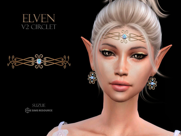 Sims 4 — Elven V2 Circlet by Suzue — New Mesh (Suzue)