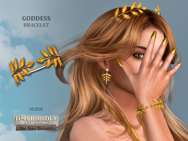 Sims 4 — SIMythology Goddess Bracelet by Suzue — New Mesh (Suzue)