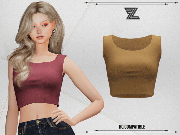 Sims 4 — Ria Top by ForLima — 8 Colors