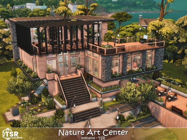 Sims 4 — Nature Art Center No CC by nolcanol — Do you want to learn to paint or play a musical instrument but can't