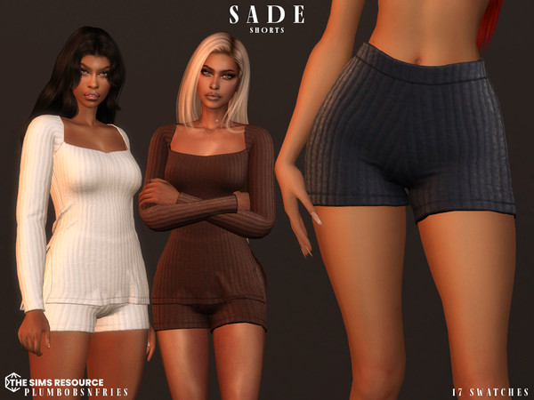 Sims 4 — SADE shorts by ali1 — Ribbed Shorts New Mesh