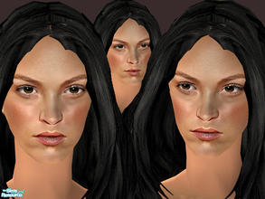Sims 2 — Mariacarla Boscono (Black Hair) by ChazDesigns — The Mariacarla before she bleached her hair. Hair mesh