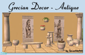 Sims 2 — Grecian Decor - Antique by Simaddict99 — High class Grecian style decor for indoor and outdoor use. Perfect for