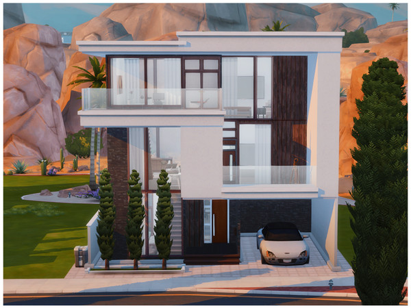 Sims 4 — MM SMALL MODERN 1 by Merin_Martini — My Sims 4 lots some are inspired by real houses, bulidings, paintings, RPG