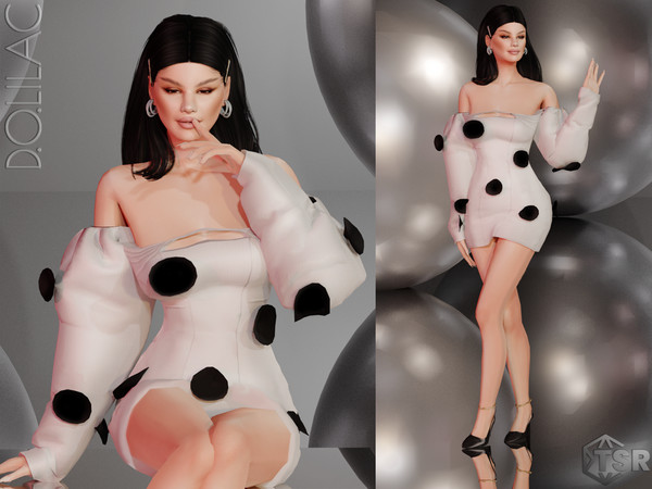 Sims 4 — Selena Dress DO0122 by DOLilac — Custom thumbnail