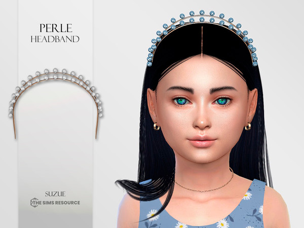 Sims 4 — Perle Headband Child by Suzue — New Mesh (Suzue)