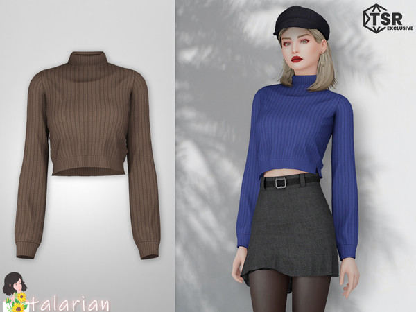 Sims 4 — Tatum Sweater by talarian — Wool sweater
