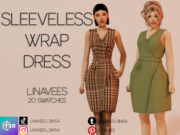 Sims 4 — OLIVIA - DRESS by linavees — New Mesh