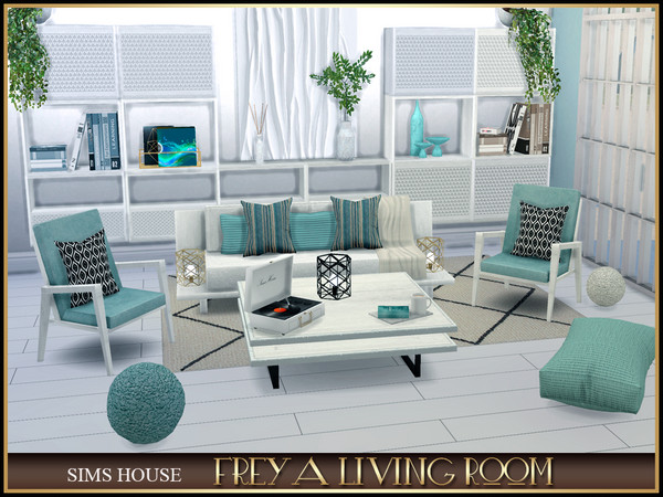 Sims 4 — FREY living room Coffee Table by Sims_House — The set consists of modular shelves that can be assembled in any