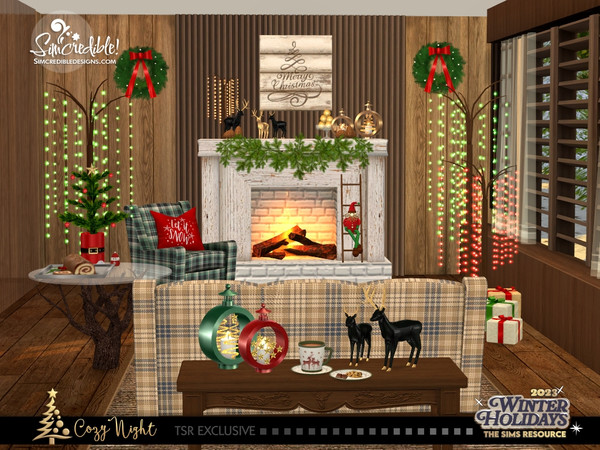 Sims 4 — Cozy Night- Xmas hot chocolate and cookies by SIMcredible! — Happy Holidays from SIMcredibledesigns.com duo!