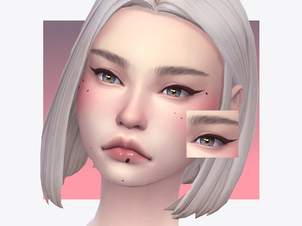 Sims 4 — River Birch Eyeliner by Sagittariah — base game compatible, 5 swatches, properly tagged, enabled for all