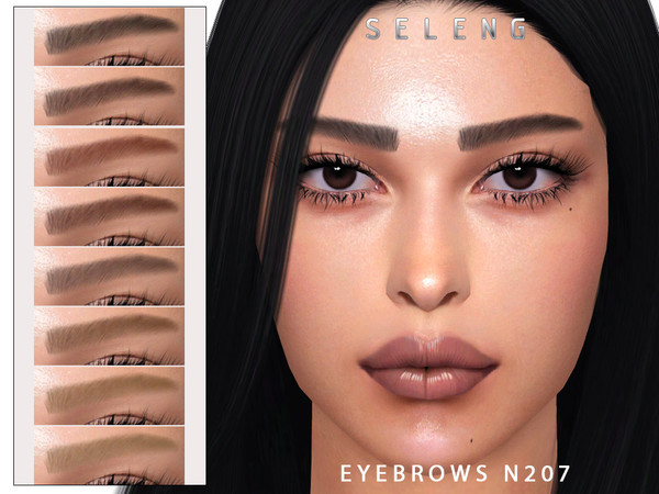 Sims 4 — Eyebrows N207 by Seleng — The eyebrows has 21 colours and HQ compatible. Allowed for teen, young adult, adult