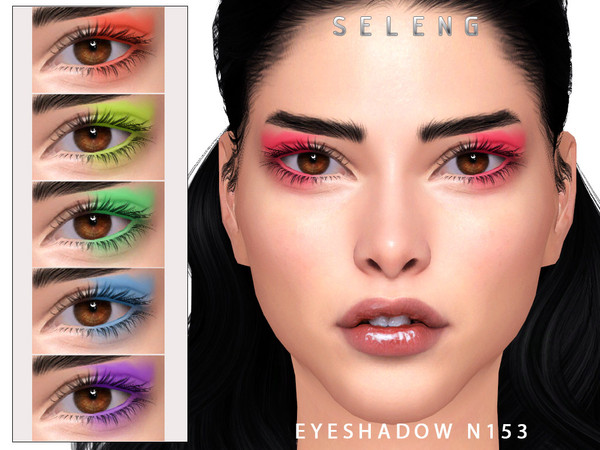 Sims 4 — Eyeshadow N153 by Seleng — The eyeshadow has 17 colours and HQ compatible. Allowed for teen, young adult, adult