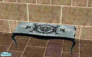 Sims 2 — Gothika Coffee Table by bgbdwlf408 — A matching coffee table for the Gothika parlor set. Gray ash wood with