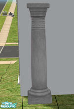 Sims 2 — Grecian Decor - White - Column RC by Simaddict99 — recolor of Maxis Uni- Romanesque Column