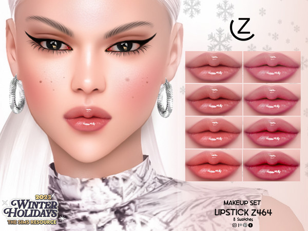 Sims 4 — MAKEUP SET- LIPSTICK Z464 by ZENX — Base Game