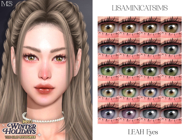 Sims 4 — Leah Eyes by Lisaminicatsims — -Face Paint category -HQ comatble -20 swatches -All Skin