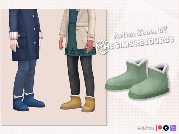 Sims 4 — Snow boots Child by Arltos — 11 colors. HQ compatible. Child only. TYPE-Boots