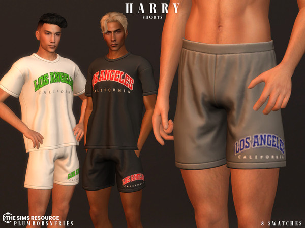 Sims 4 — HARRY shorts by ali1 — Los Angeles California Shorts New Mesh