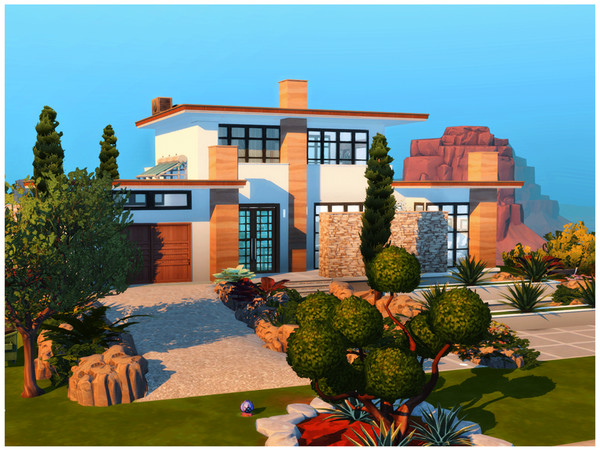 Sims 4 — MM Modern House 17 by Merin_Martini — My Sims 4 lots some are inspired by real houses, bulidings, paintings, RPG