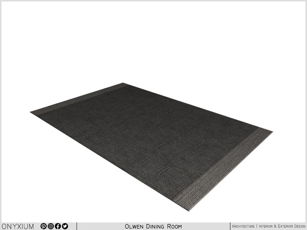 Sims 4 — Olwen Rug by Onyxium — Onyxium@TSR Design Workshop Dining Room Collection - Belong To The 2023 Year