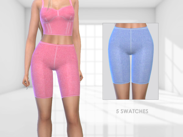 Sims 4 — Ava shorts by Puresim — athletic shorts in 5 swatches