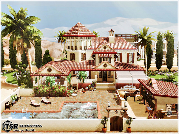 Sims 4 — Hasanda by marychabb — A residential house for Your's Sims . Fully furnished and decorated. Tested