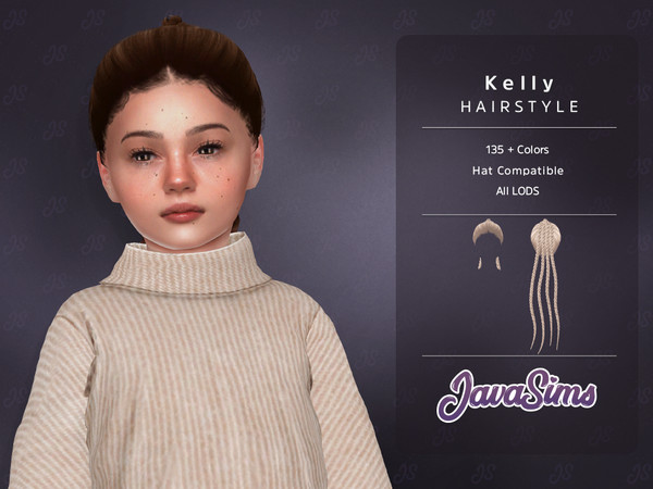 Sims 4 — Kelly (Hairstyle) by Mystic Studios — Female
